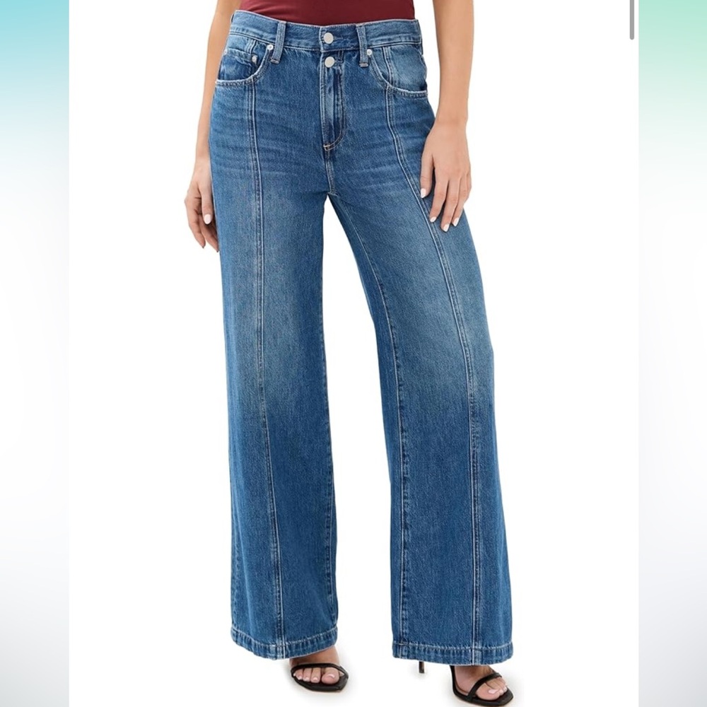 NWT Pistola Women's Blue Wide-Leg Jeans
